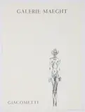 Alberto Giacometti, exhibition poster for Galerie Maeght, Paris, 1961, lithograph poster printed by Mourlot