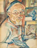 Enrico Glicenstein, (Polish/Jewish/American, 1870-1942), Self Portrait