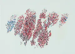 Robert Goodnough, Autumn Leaves Always, 1992, serigraph printed in colors