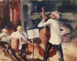 William Gropper, Three Piece Band, undated, c.1950s