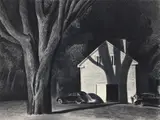 Jack Barreto's Barn by Peter Helck, 1938, lithograph on paper, offered May 2026