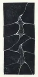 Untitled Abstract by Mel Kendrick, 1998, woodcut on handmade paper, offered May 2026
