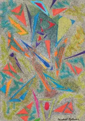 Abstraction by Michael Kolesar, 2000, ink on paper, offered May 2026