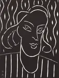 Henri Matisse, Teeny (Duthuit #723), originally 1938, this edition printed in, 1959, linocut in black ink
