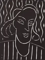 Teeny (Duthuit #723), originally 1938, this edition printed in by Henri Matisse, 1959, linocut in black ink, offered May 2026