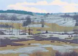 Gordon Mortensen, Winter in Baker Park, 1982, color reduction
