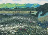 Gordon Mortensen, California Wildflowers, 1987, reduction color, woodcut