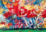 LeRoy Neiman, Alabama Handoff, 1974, screenprint