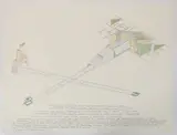 Dennis Oppenheim, A Device for Converting a Chilling Underground Wind into Memory, 1980, lithograph