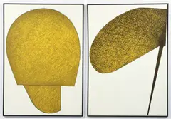 Klaus Rinke, Hohes/Komposition II and IV [Abstract Compositions], 1991, lithograph on wove paper