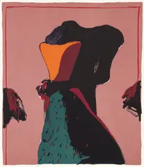 Fritz Scholder, Monster Love - Dream C, 1982, color, lithograph on cream paper
