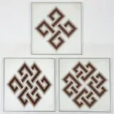(British, 1922-2012), One Liner I-III, triptych by Elizabeth Slaney, 1984, acrylic paint on Plexiglass, apparently, offered May 2026