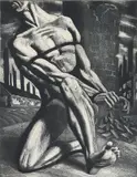 Harry Sternberg, Enough!, 1947, etching and aquatint on heavy cream paper