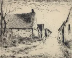 Boissy-les-Perches by Maurice de Vlaminck, 1953, etching on paper, offered May 2026