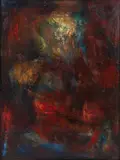 Untitled Abstract, c.1950s by Annabelle Wiles, oil on canvas, offered May 2026