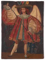 Cuzco School, Untitled, oil painting on canvas