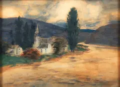 Erich Nikutowski, Clenenscapelle, watercolor