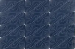 Edna Andrade, Geneve Bleu, 1974, screenprint on paper, initialed and