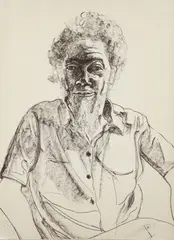 Alice Neel, Portrait of Benny Andrews, 1978, lithograph on paper