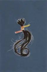 June Wayne, Tabak [Lock of Hair], undated, c.1980s, color, lithograph on paper