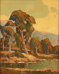 Jack Cassinetto, Along the Napa River, California, 2002, oil on board