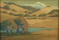 Jack Cassinetto, Mount Tamalpais Watershed, Marin County, California, 2003, oil on board