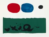 Adolph Gottlieb, Green Foreground, 1972, Screenprint in colors on wove paper
