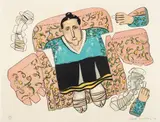 Red Grooms, Gertrude Stein, 1975, color