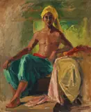 The Sheik-Provincetown, c.1930s by George Lambert, oil on board, offered Apr 2026