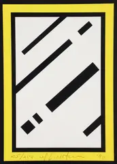 Mirror, from the Harvey Gantt portfolio by Roy Lichtenstein, 1990, screenprint on paperboard, offered Apr 2026