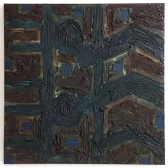 Jay Milder, Cityscape II, 1988, mixed media on board