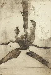 Robert Motherwell, Untitled, from Paroles Peintes III, 1967, open bite, etching on paper