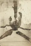 Robert Motherwell, Untitled, from Paroles Peintes III, 1967, open bite, etching on paper