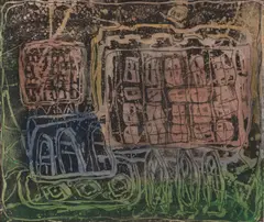 Louise Nevelson, The Circus Wagon, c.1955, etching with hand applied watercolor on cream wove paper