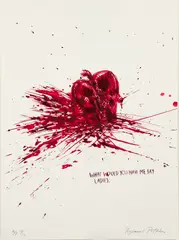 What Would You Have Me Say, Ladies by Raymond Pettibon, 2004, screenprint on Somerset wove paper, offered Apr 2026