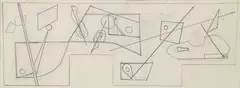 Esphyr Slobodkina, Drawing for Mural Sketch #3, 1937-, 1938, pencil on paper