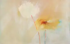Robbins (American/Western PA, 1914-1988), Untitled Abstraction [Summer Flowers], c.1970s by Cecelia Lieberman, oil on canvas, offered Apr 2026