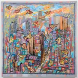 Robert Qualters, (American/Western PA, born 1934), Autumn Afternoon, 2025, painting