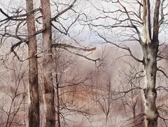 Charles Pitcher, (American/Western PA, 1927-2009), Laurel Oaks III, 1984, watercolor