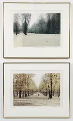Harold Altman, 2 color lithographs. FIRST: Luxembourg, November, 1981, pencil