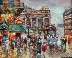 Opera by Nicole Blanchard, oil on canvas, offered Mar 2026