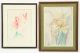 Lily Still Life by Toni Budsey, watercolor and ink on paper, offered Mar 2026