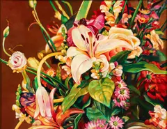 Spray of Flowers by Grace Runnette Clark, oil on canvas, offered Mar 2026