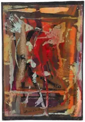 Untitled Abstract by Perry Davis, 1951, oil on board, offered Mar 2026