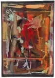 Untitled Abstract by Perry Davis, 1951, oil on board, offered Mar 2026