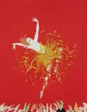 Erté, (Russian, 1892-1990), Applause, 1983, serigraph printed in colors