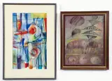Untitled No. 4 by Lilly Florida, 1975, pastel and encaustic, offered Mar 2026