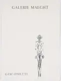 Alberto Giacometti, exhibition poster for Galerie Maeght, Paris, 1961, lithograph poster printed by Mourlot