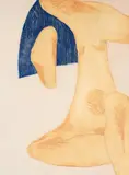 Barbara Kwasniewska, Nefertiti, etching and aquatint printed in colors