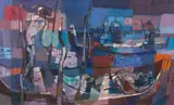 Abstracted Venice Scene by Charles George Le Clair, 1955, oil on canvas, offered Mar 2026